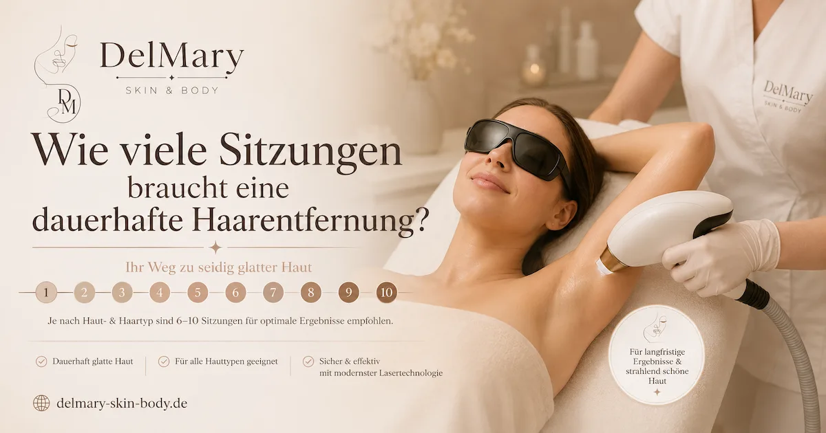 Wie viele Sitzungen braucht eine dauerhafte Haarentfernung?