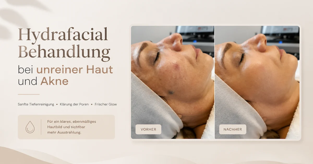 Hydrafacial Behandlung bei unreiner Haut und Akne