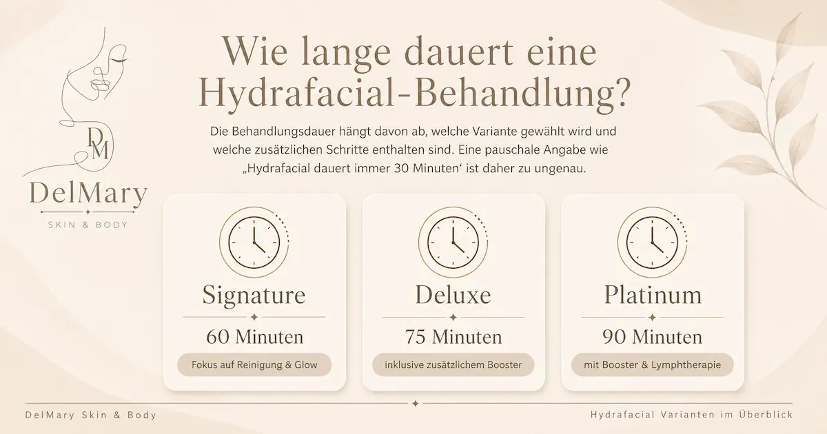 Hydrafacial-Behandlungszeiten im Überblick