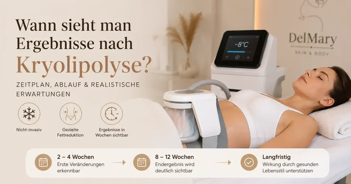 Wann sieht man Ergebnisse nach Kryolipolyse?